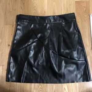 Faux Leather Skirt